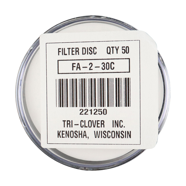 Filter disc for air blow check valve