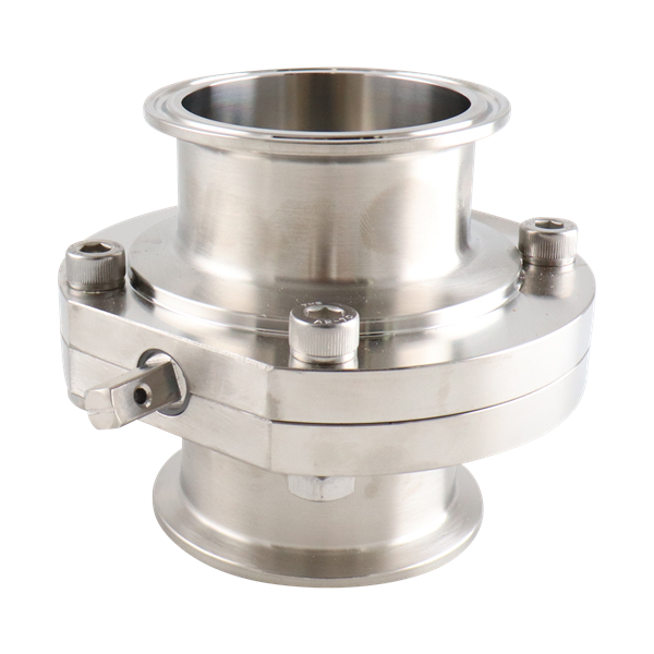 butterfly valve, 2.5-inch Tri-Clamp, made from 316L stainless steel, with Viton seat, no handle included