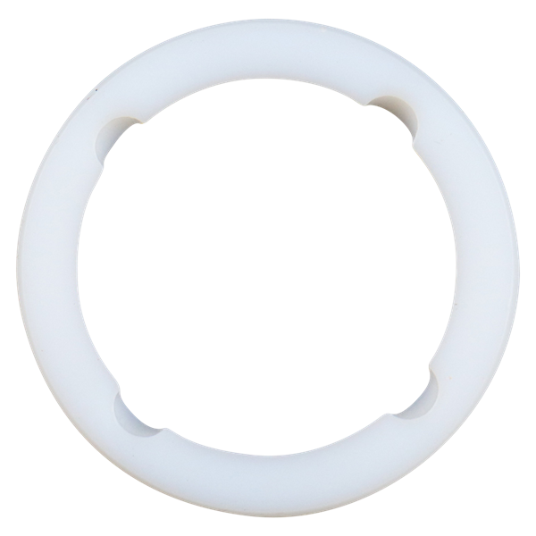 Seat, 2-inch size, made of Polytetrafluoroethylene (PTFE/Teflon), compatible with Waukesha W61 and W81 series valves.