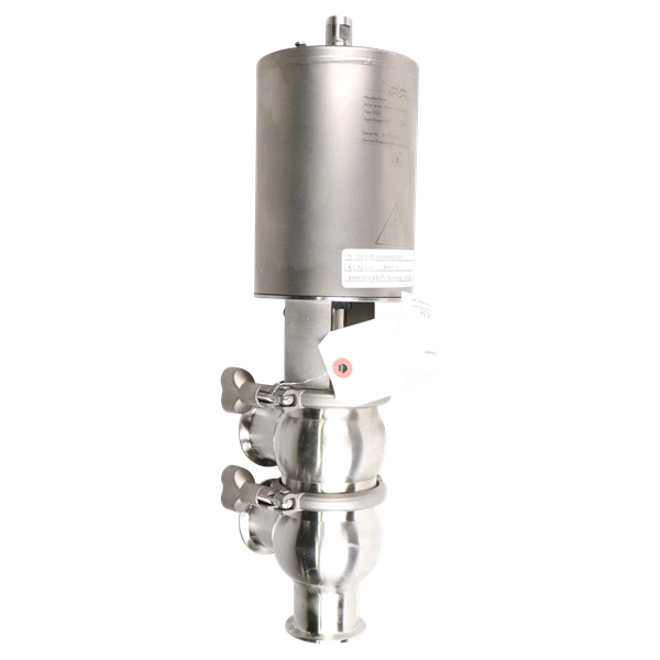 Divert valve, 2" tri-clamp, elastomer plug, EPDM seal, N/C