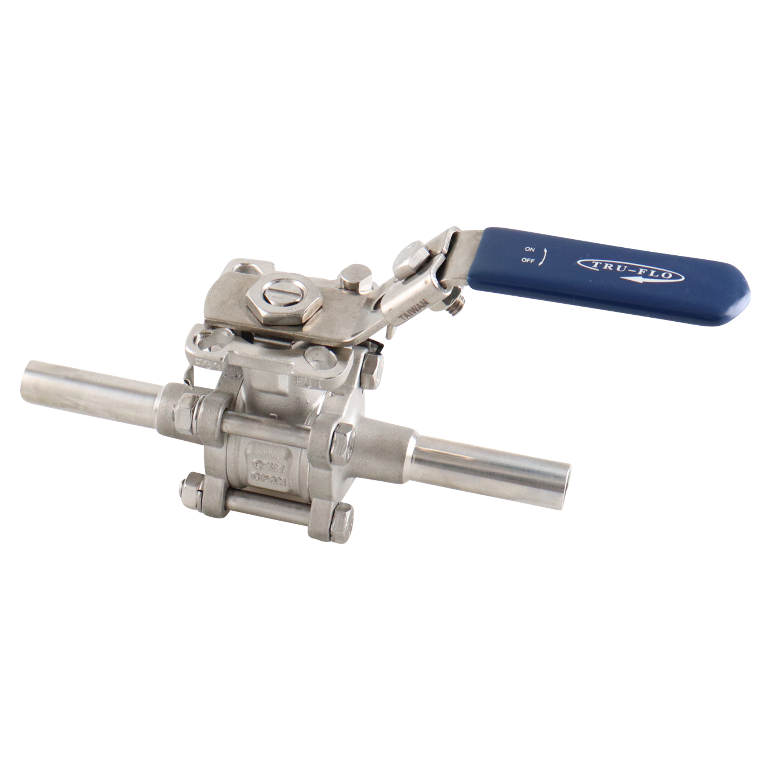 Ball valve 0.5" butt weld ext PTFE cavity fill 316L by QSM