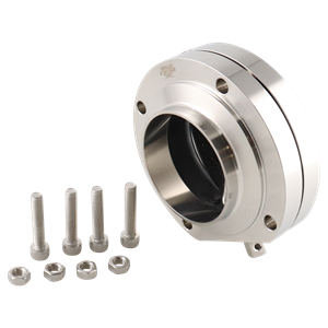 Butterfly Valve, 3-inch butt weld connection, made of 316L stainless steel, with an EPDM seat and no handle.
