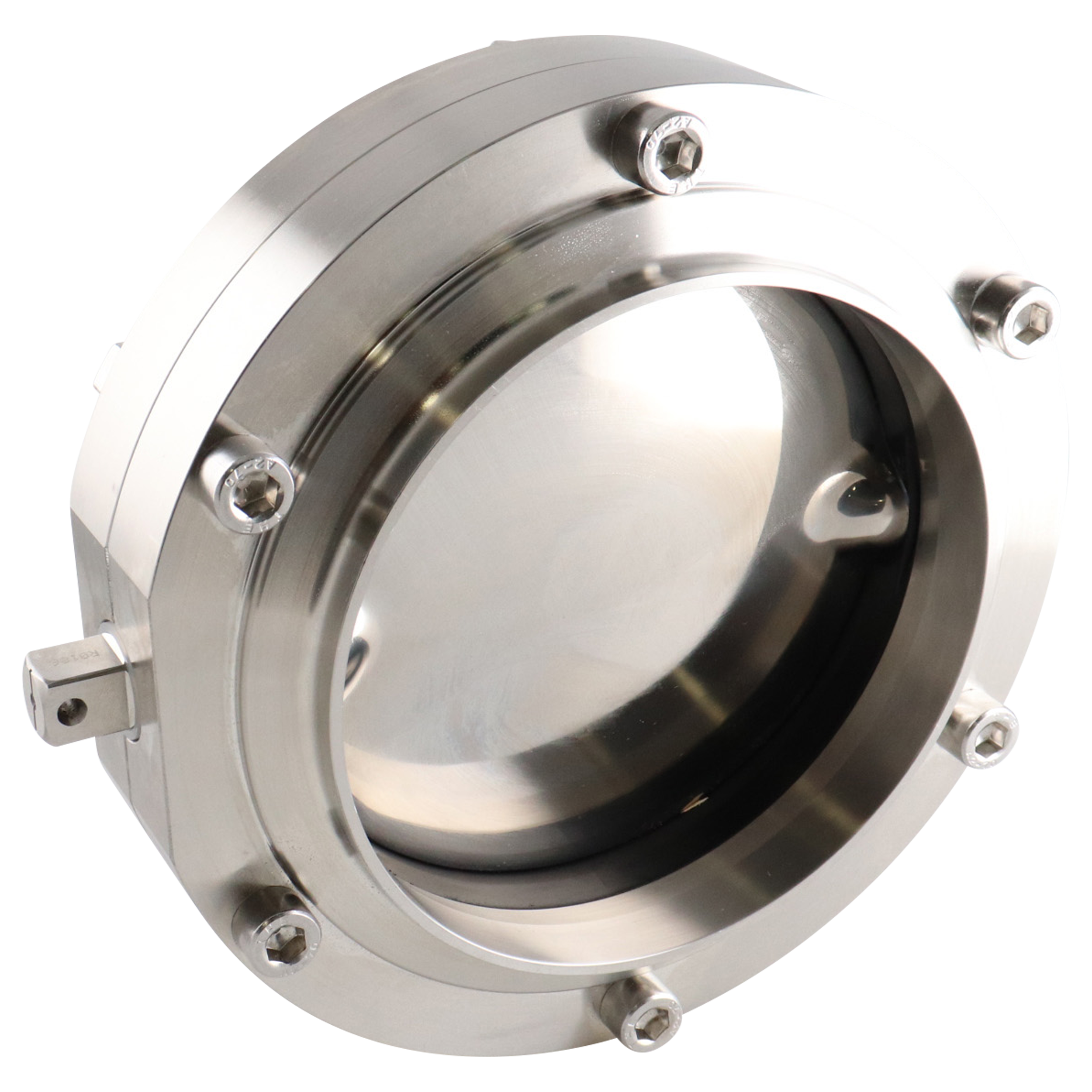 Butterfly valve, 6" butt weld, 316L, EPDM seat, no handle