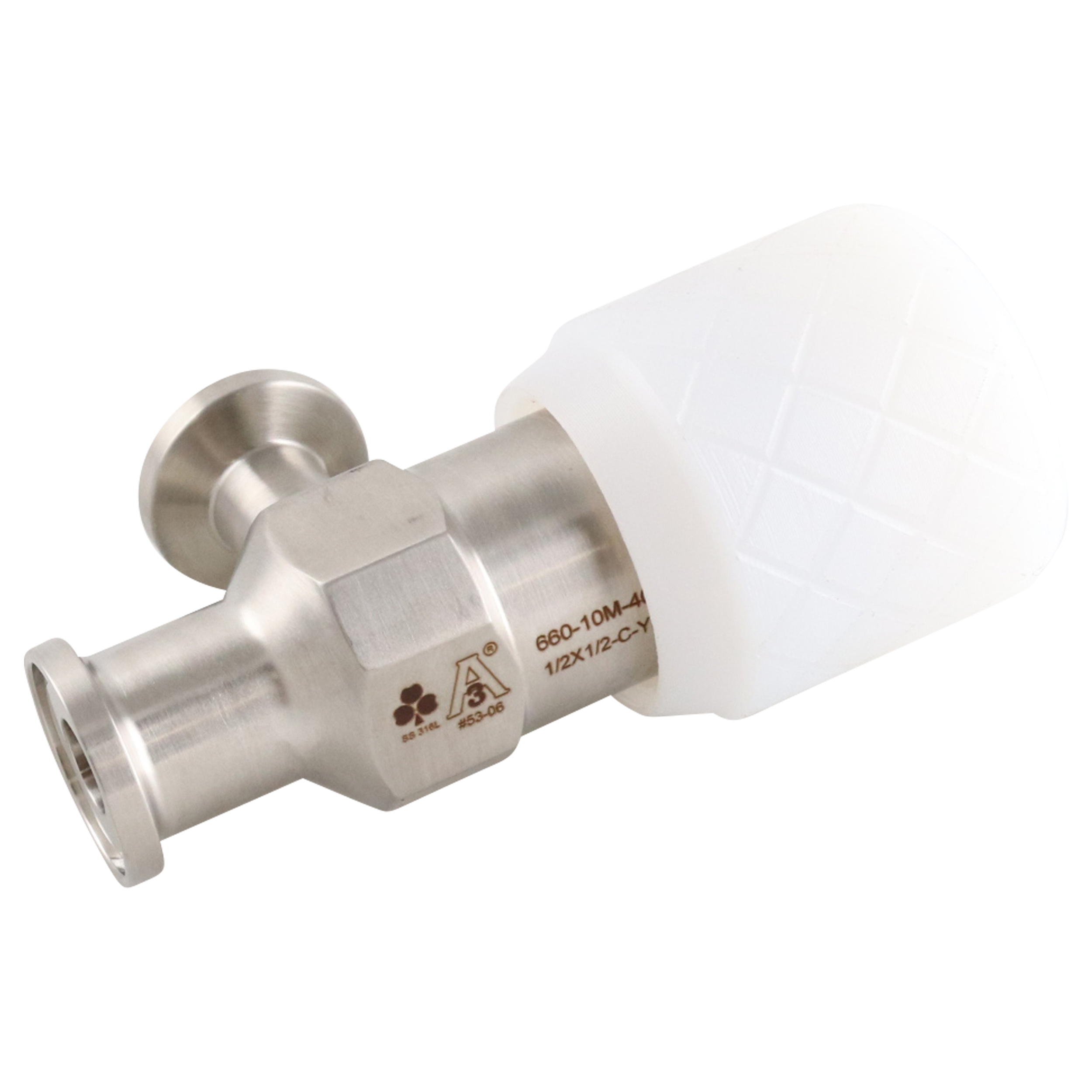 sample valve, 0.5-inch Tri-Clamp connection