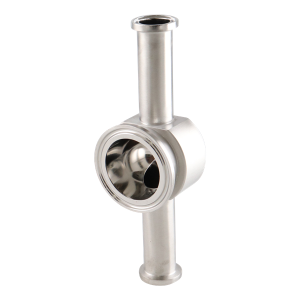 Instrument tee 0.75x1.5 tri-clamp 316L 15Ra EP inner diameter 32Ra outer diameter BPE SF4