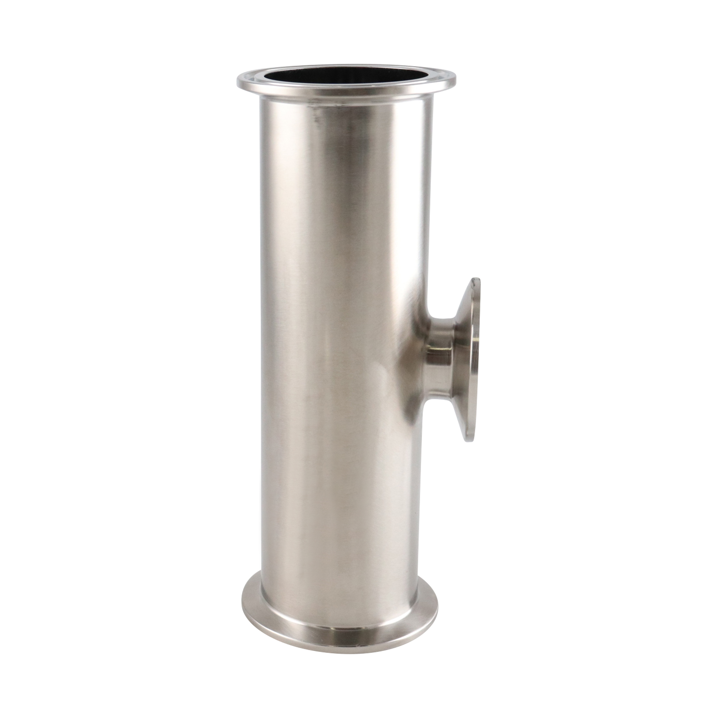 Reducing tee 2x1.5 tri-clamp short branch 316L 15Ra electropolished inner diameter 32Ra outer diameter BPE SF4