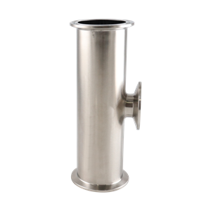 Reducing tee 2x1.5 tri-clamp short branch 316L 15Ra electropolished inner diameter 32Ra outer diameter BPE SF4