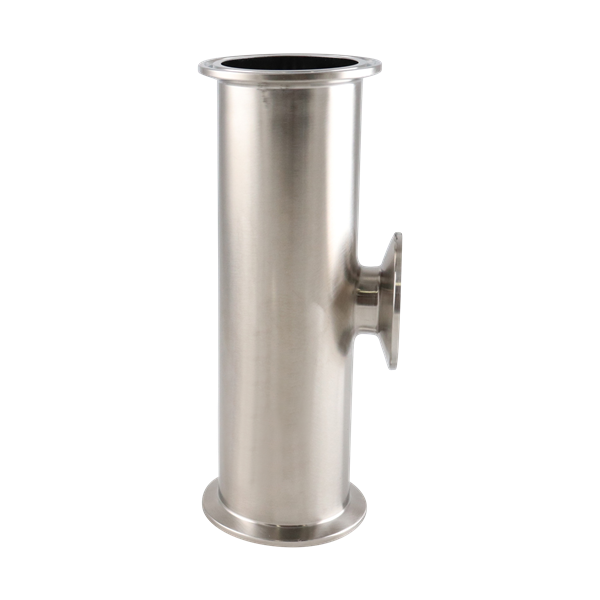 Reducing tee 2x1.5 tri-clamp short branch 316L 15Ra electropolished inner diameter 32Ra outer diameter BPE SF4