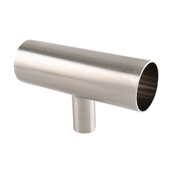 Reducing Tee, 1.5-inch x 0.75-inch, Butt Weld connection, 316L stainless steel, 15RA electropolished ID, 32RA OD, SF4 BPE.