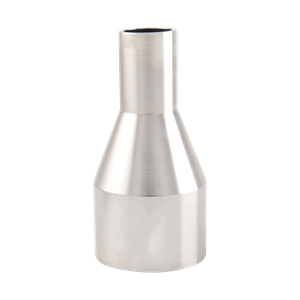 Concentric Reducer, 1.5-inch x 0.5-inch, Butt Weld connection, made of 316L stainless steel, 3 inches long, 15RA electropolished internal surface finish, 32RA external finish, SF4 BPE compliant.