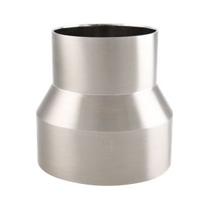 Concentric Reducer, 4-inch x 3-inch, Butt Weld connection, made of 316L stainless steel, 3.875 inches long, 15RA electropolished internal surface finish, 32RA external finish, SF4 BPE compliant.