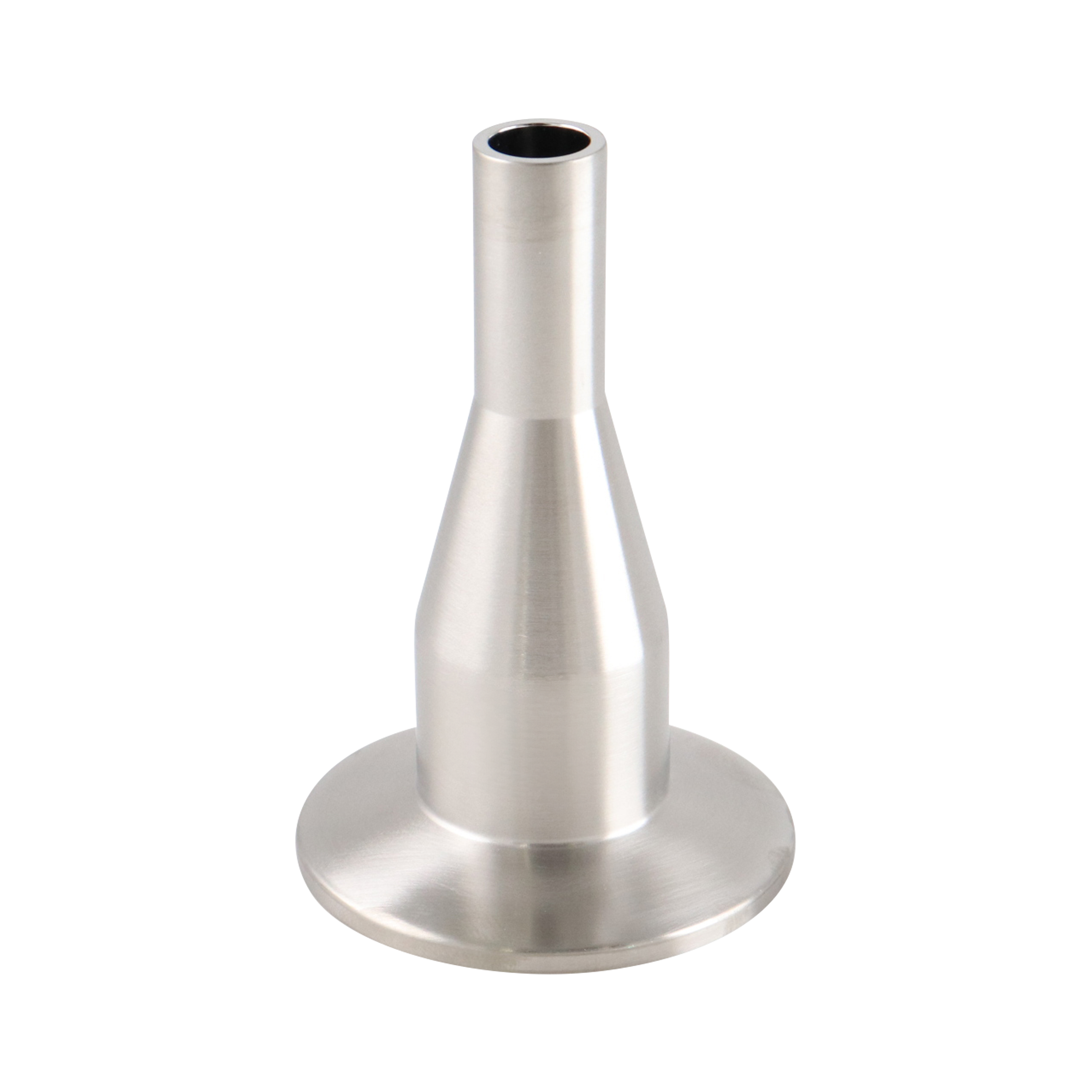 Concentric reducer 1x0.5 tri-clamp x butt weld 3" OAL 15Ra EP inner diameter 32Ra outer diameter BPE SF4