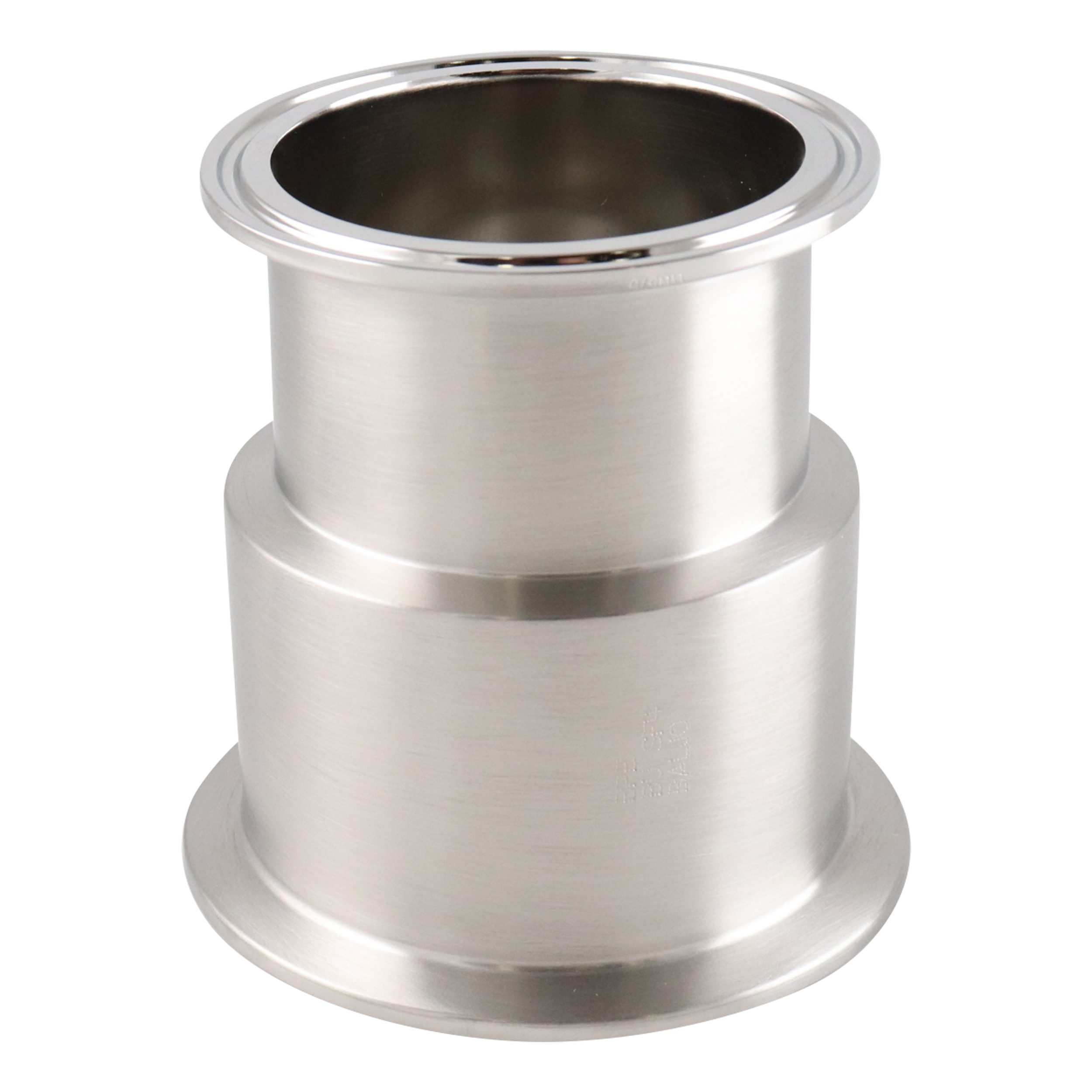 Concentric reducer 3x2.5 tri-clamp 316L 3.625" OAL 15Ra EP ID 32Ra SF4 BPE