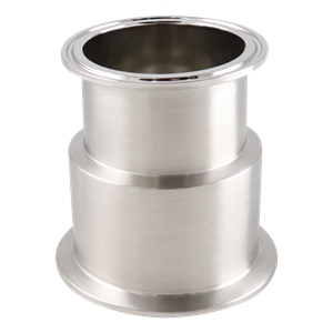 Concentric reducer 3x2.5 tri-clamp 316L 3.625" OAL 15Ra EP ID 32Ra SF4 BPE