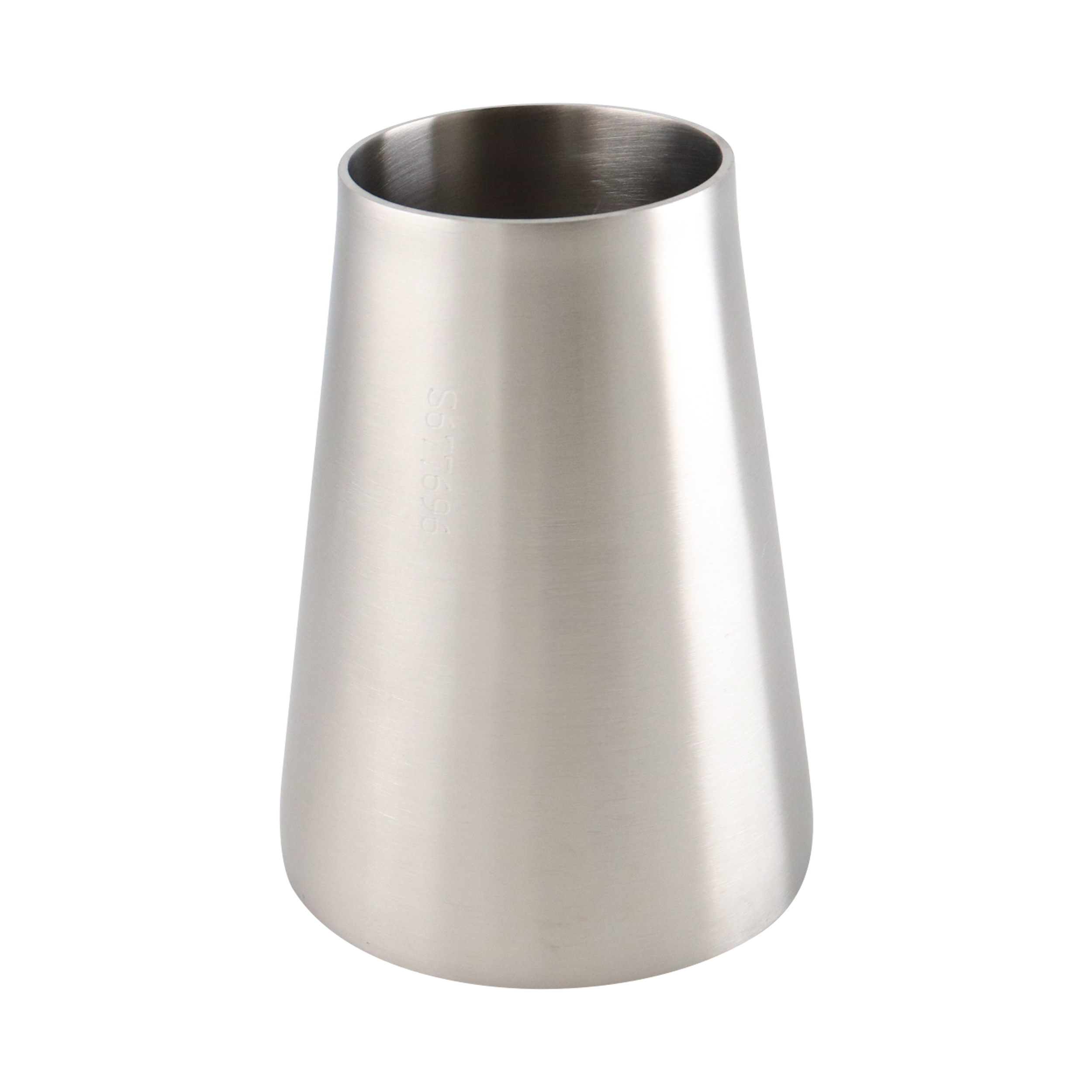 concentric reducer, 3-inch x 2-inch butt-weld, made from 304 stainless steel, 4-inch overall length, with 32RA interior and exterior surface finish