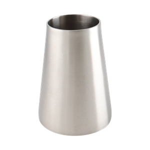 concentric reducer, 3-inch x 2-inch butt-weld, made from 304 stainless steel, 4-inch overall length, with 32RA interior and exterior surface finish