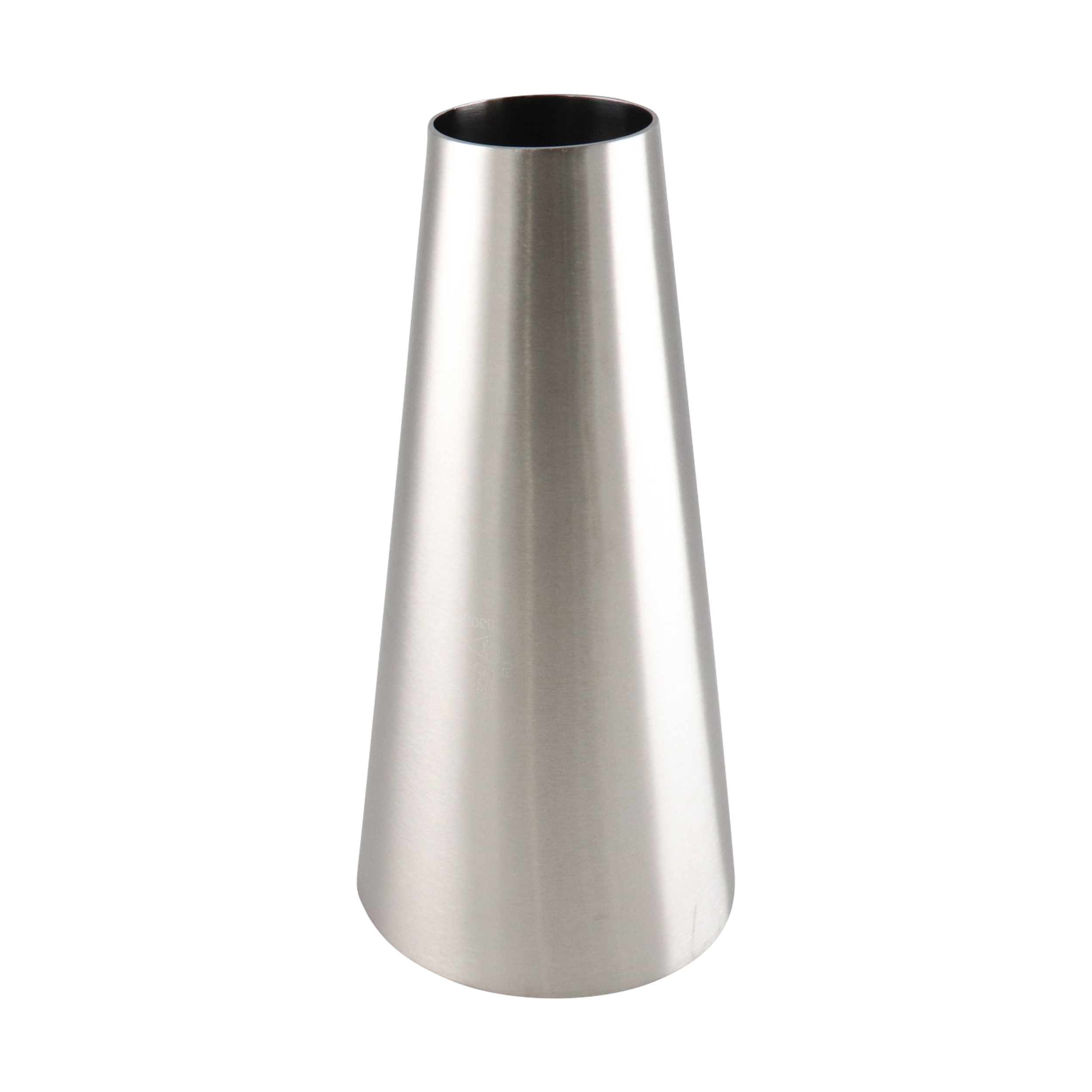 concentric reducer, 4-inch x 2-inch butt-weld, made from 304 stainless steel, with 8-inch overall length and 32RA interior and exterior surface finish