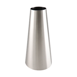 concentric reducer, 4-inch x 2-inch butt-weld, made from 304 stainless steel, with 8-inch overall length and 32RA interior and exterior surface finish