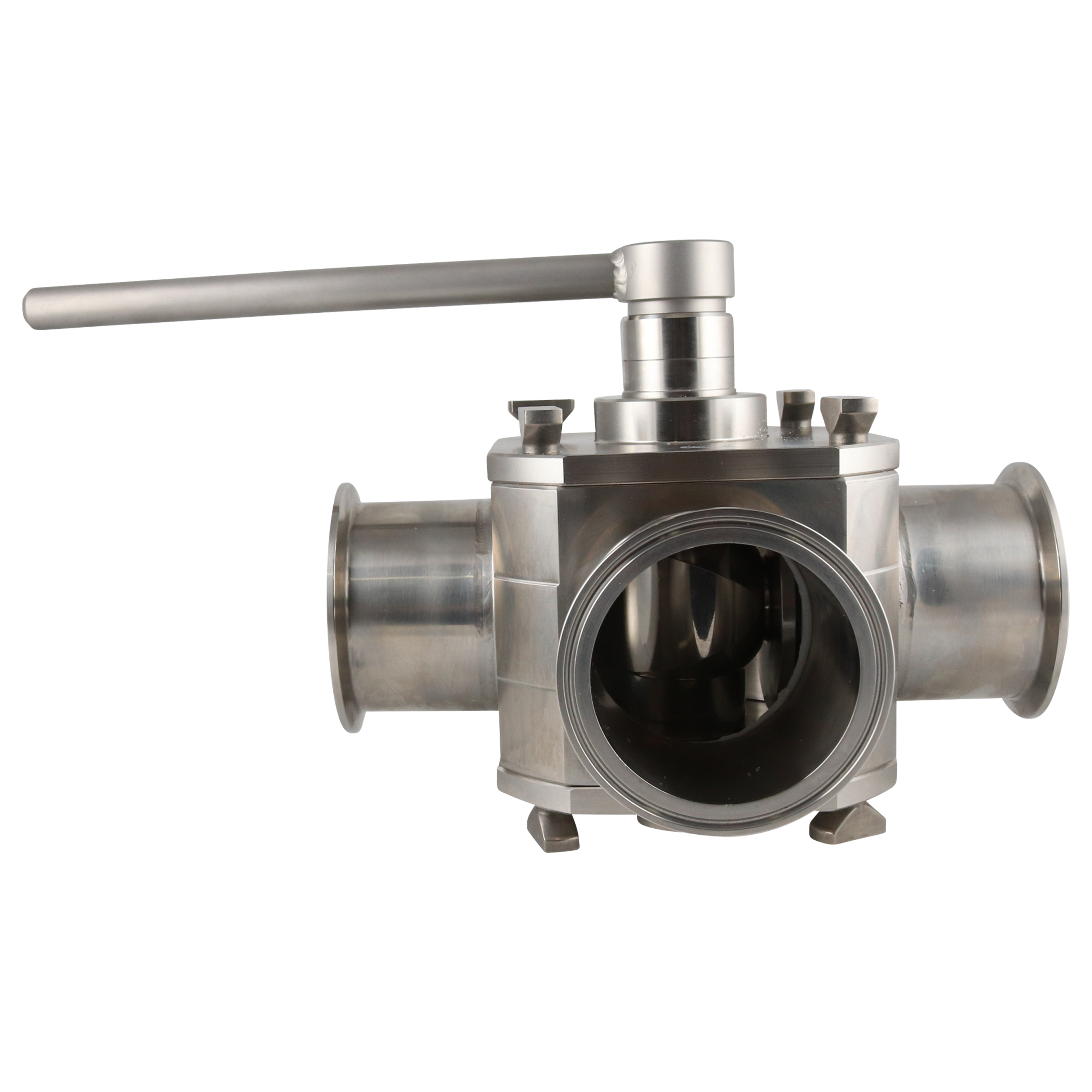 Koltek valve 3-way 3" tri-clamp EPDM 316l w/ handle