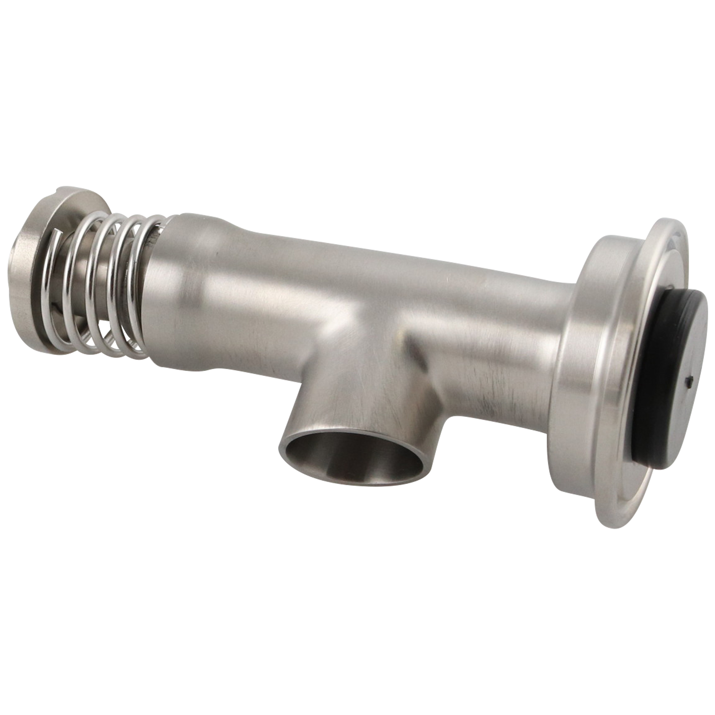 Sample Valve, 1.5-inch x 1-inch, Tri-Clamp connection, made of 316L stainless steel.