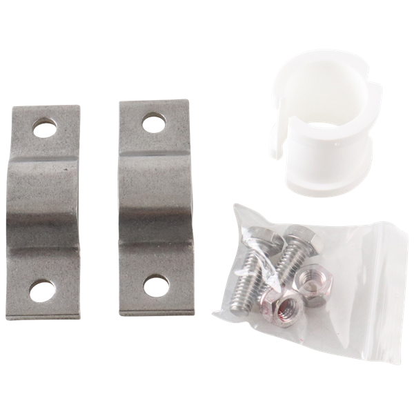 Hex hanger assembly for 1-inch pipe with a polypropylene (PP) insert, model 329F, USA made.