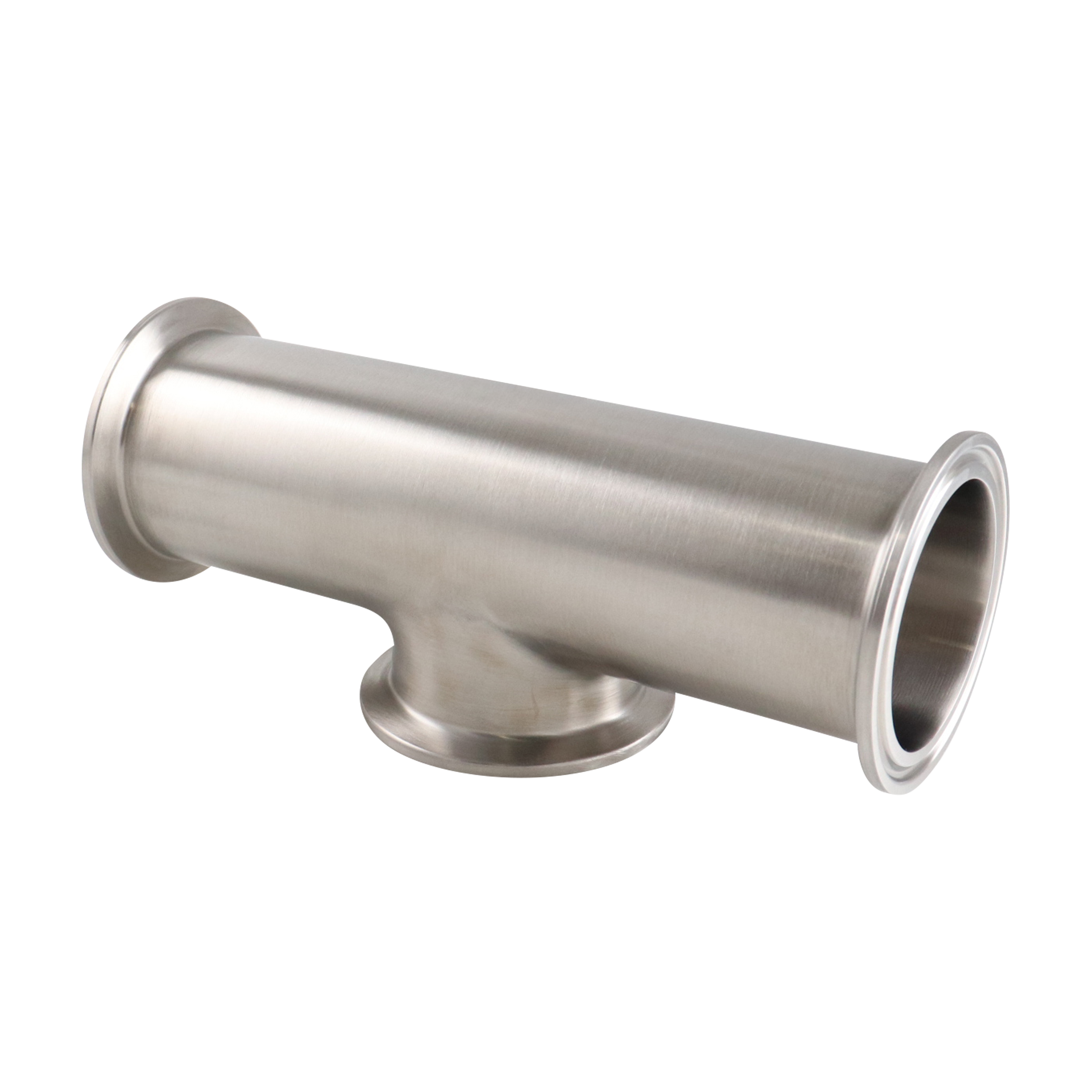 short outlet tee, 1.5-inch Tri-Clamp, made from 316L stainless steel, with 20RA interior and 32RA exterior surface finish, SF1 BPE compliant