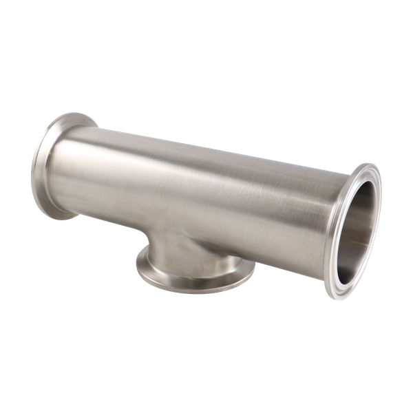 short outlet tee, 1.5-inch Tri-Clamp, made from 316L stainless steel, with 20RA interior and 32RA exterior surface finish, SF1 BPE compliant