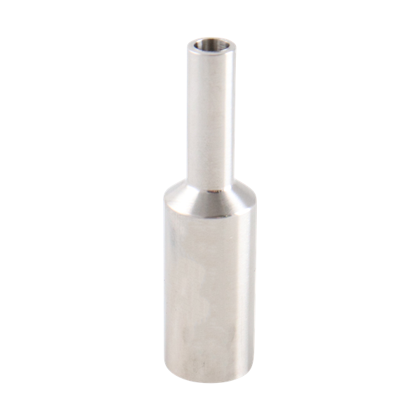 Concentric reducer, 0.5-inch to 0.25-inch butt weld, 1.875-inch overall length, made from stainless steel, with a 20RA internal finish and 32RA outer finish, SF1 BPE compliant.
