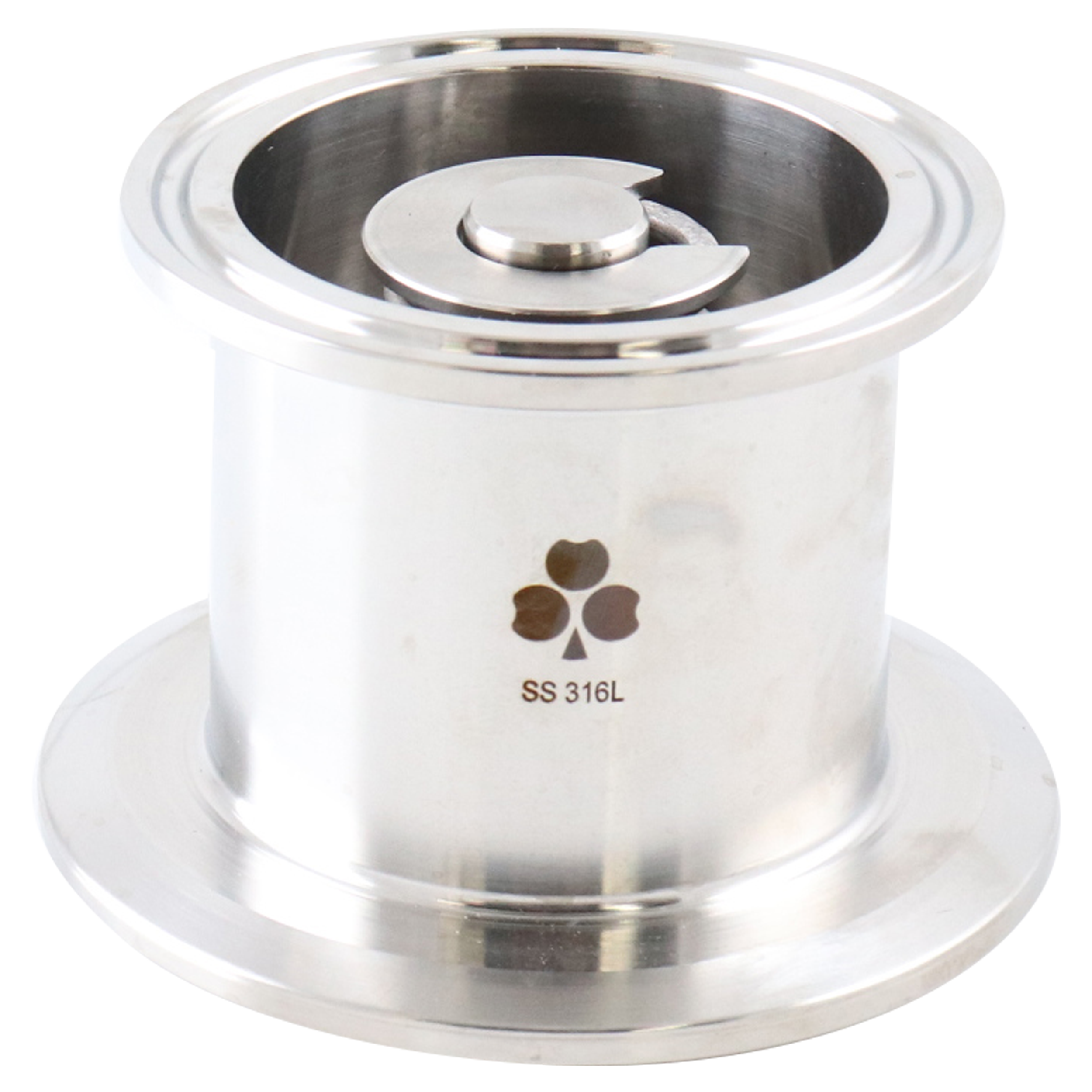 Air blow check valve body assembly 2.5" tri-clamp no air connect EPDM