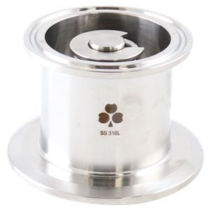 Air blow check valve body assembly 2.5" tri-clamp no air connect EPDM