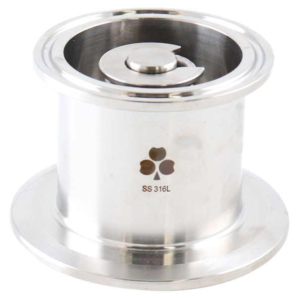 Air blow check valve body assembly 2.5" tri-clamp no air connect EPDM