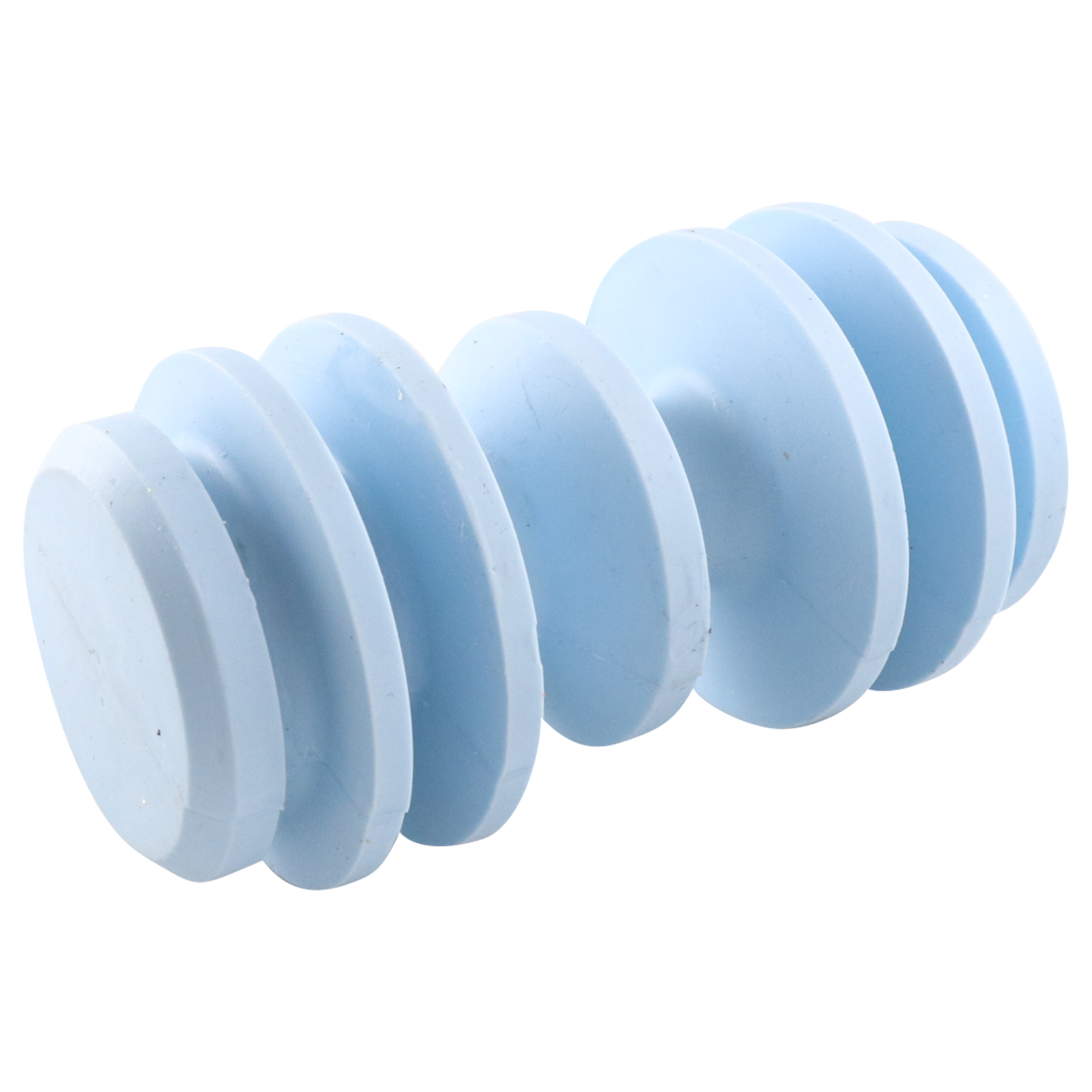Product recovery pig for 3-inch applications, featuring 4 silicone-detectable wipers.
