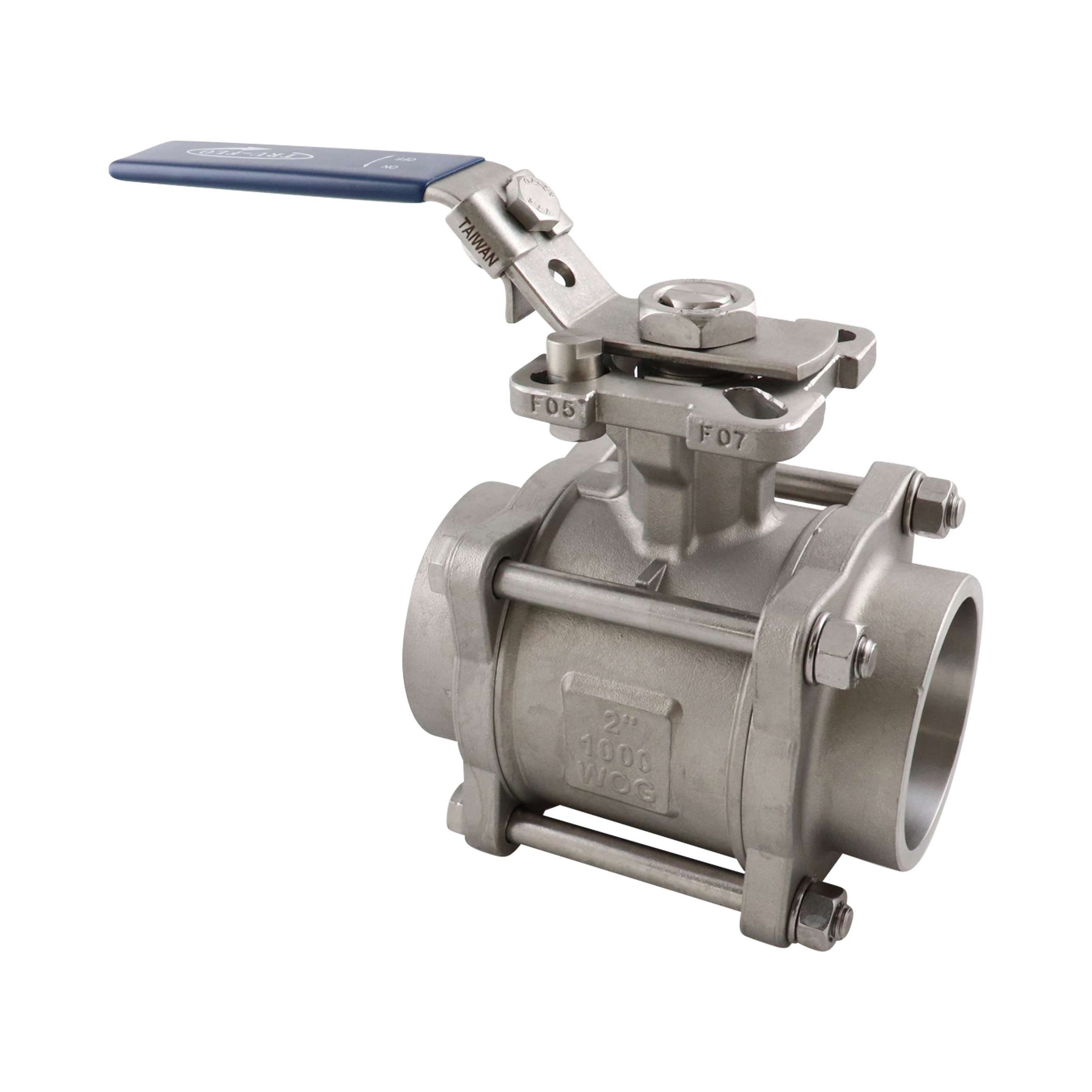 Ball valve, 2" SW, PTFE, 316l, QSM