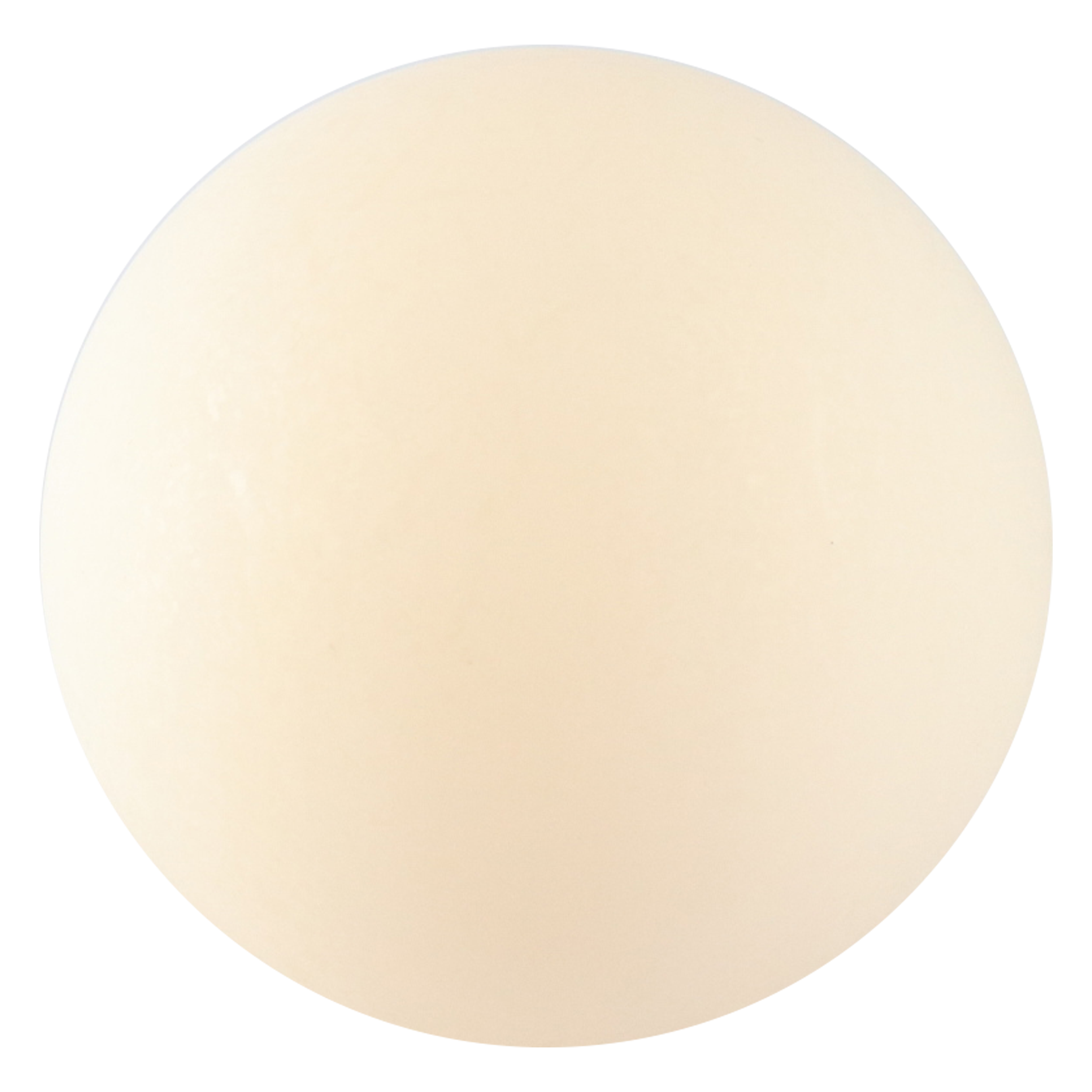 Ball, 2.5-inch size, made of nylon, compatible with Alfa Laval Tri-Clover systems, 3.5 inches long.