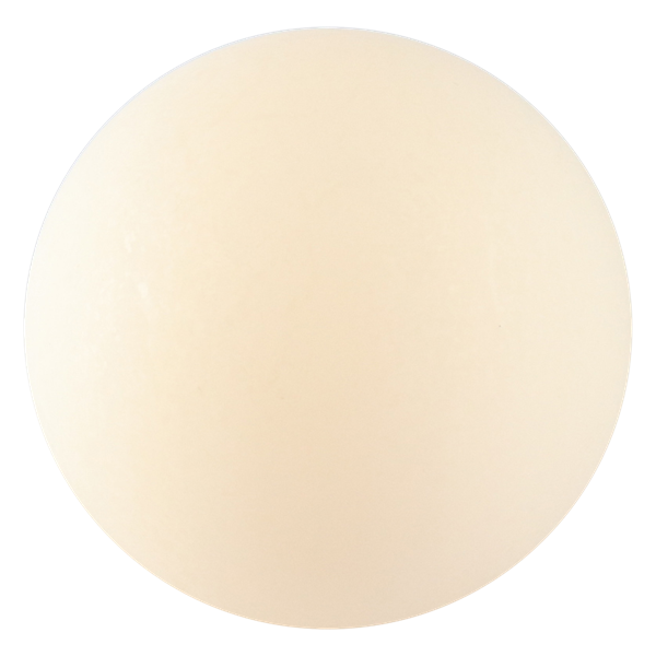 Ball, 2.5-inch size, made of nylon, compatible with Alfa Laval Tri-Clover systems, 3.5 inches long.
