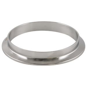 Ferrule, 4-inch tri-clamp connection, made of AL6XN alloy, with a 0.625-inch overall length, 32RA inner diameter, and 32RA outer diameter.