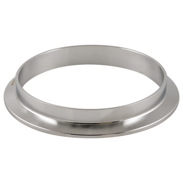 Ferrule, 4-inch tri-clamp connection, made of AL6XN alloy, with a 0.625-inch overall length, 32RA inner diameter, and 32RA outer diameter.