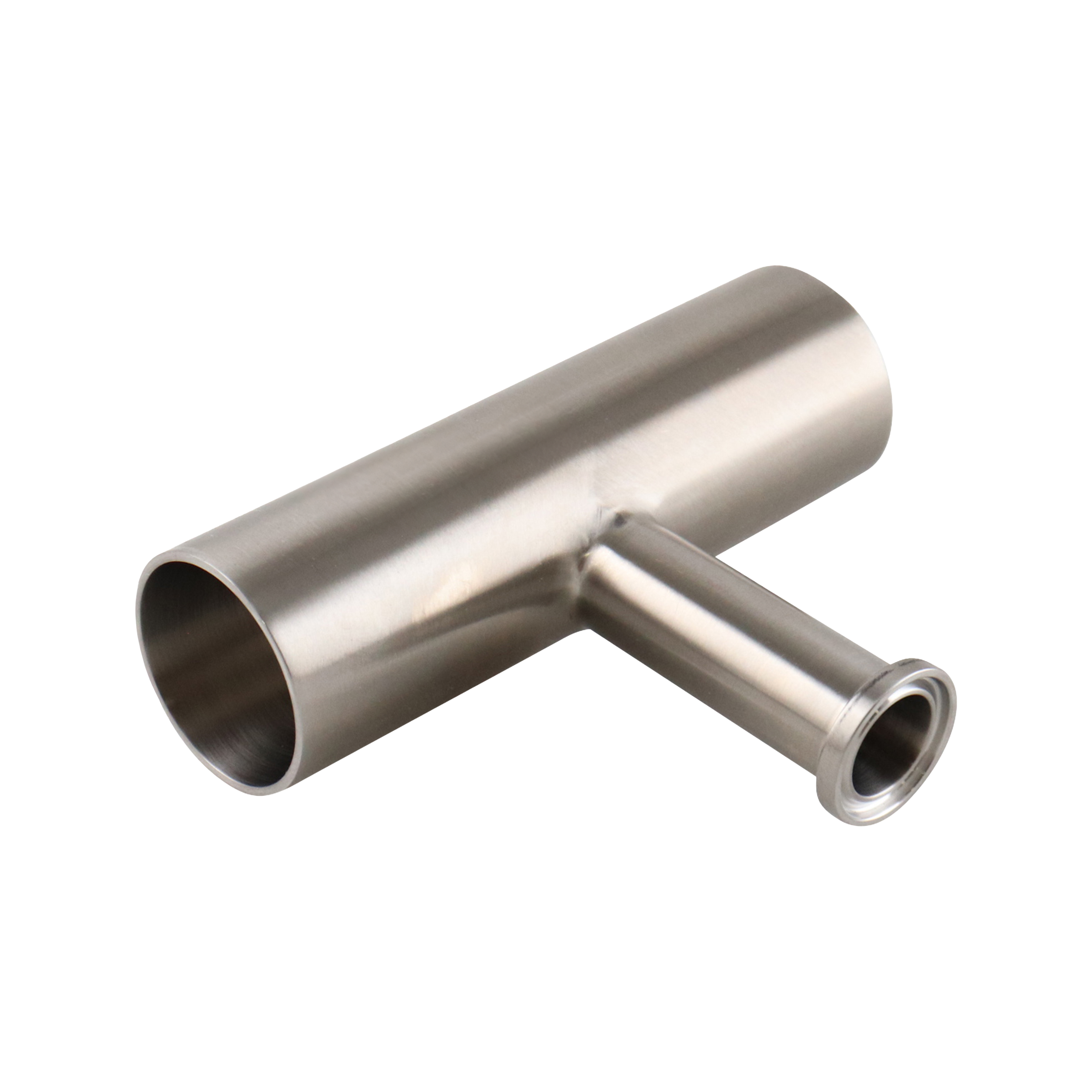 Reducing tee 1.5x0.75 tri-clamp branch 316L 20Ra inner diameter 32Ra outer diameter BPE SF1