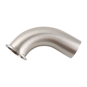 88-degree elbow, 1.5-inch Tri-Clamp to butt-weld, made from 316L stainless steel, with 20RA interior and 32RA exterior surface finish, SF1 BPE compliant
