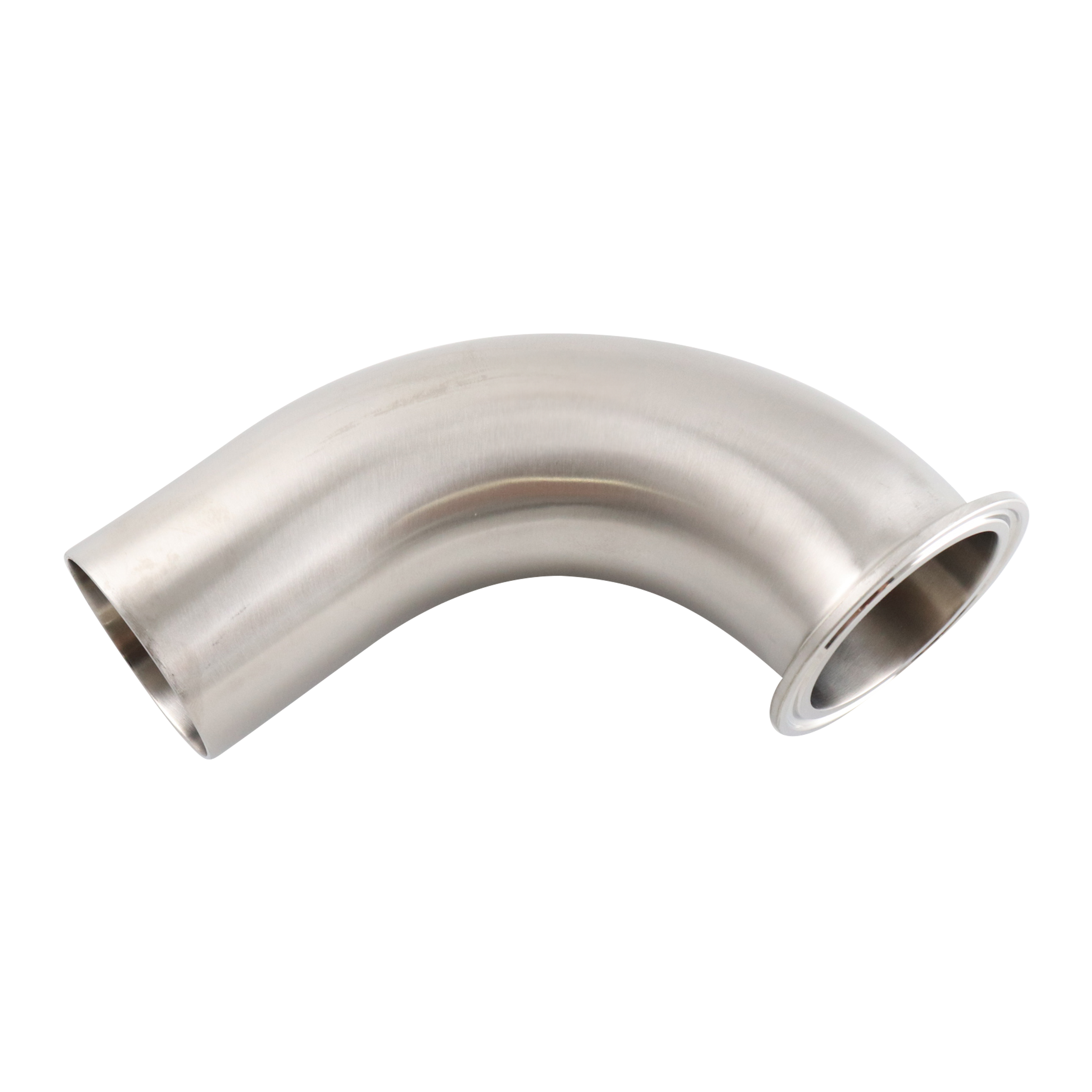 1.5-inch elbow with Tri-Clamp to butt-weld connection, 316L stainless steel, SF1 BPE compliant