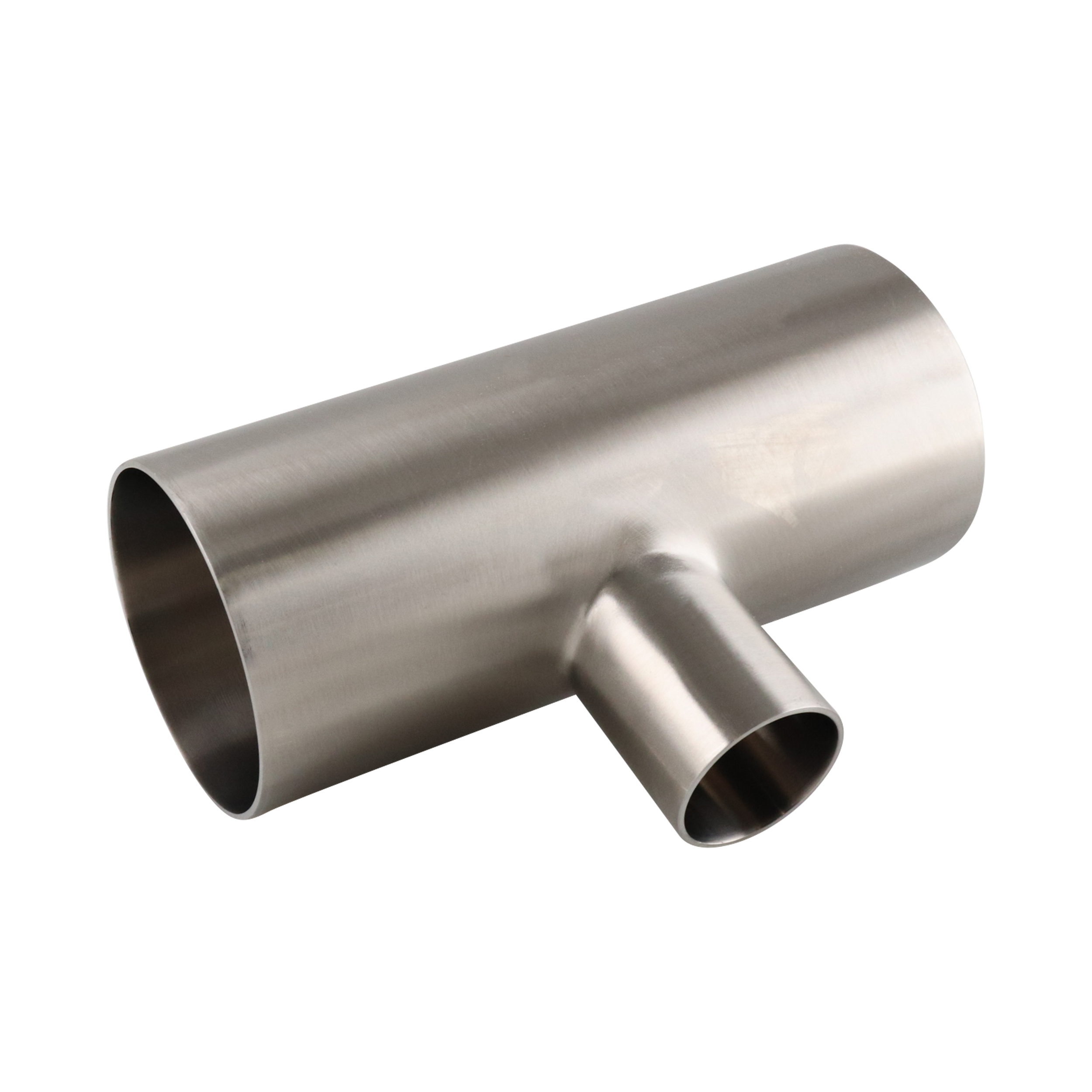 Reducing Tee, 3x1.5 butt weld, made of 316L stainless steel, with 20RA inner diameter, 32RA outer diameter, compliant with SF1 BPE standards.