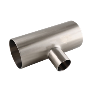 Reducing Tee, 3x1.5 butt weld, made of 316L stainless steel, with 20RA inner diameter, 32RA outer diameter, compliant with SF1 BPE standards.