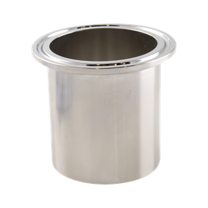 1.5-inch Tri-Clamp ferrule, 316L stainless steel, 1.75-inch overall length, with 15RA EP interior and 32RA exterior surface finish, compliant with SF4 BPE standards