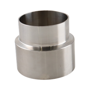 Concentric Reducer, 3-inch to 2.5-inch butt weld connection, made of 316L stainless steel, with a 2.625-inch overall length, 20RA inner diameter, and 32RA outer diameter, compliant with SF1 BPE standards.