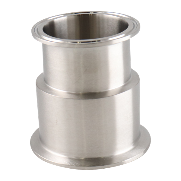Concentric reducer 3x2.5 tri-clamp 316L 3.625" OAL 20Ra inner diameter 32Ra outer diameter BPE SF1