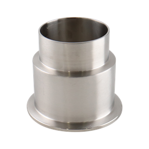 Concentric reducer, 3x2.5 tri-clamp x butt weld, 316L, 3.125" OAL, 20Ra ID, 32Ra OD, SF1 BPE