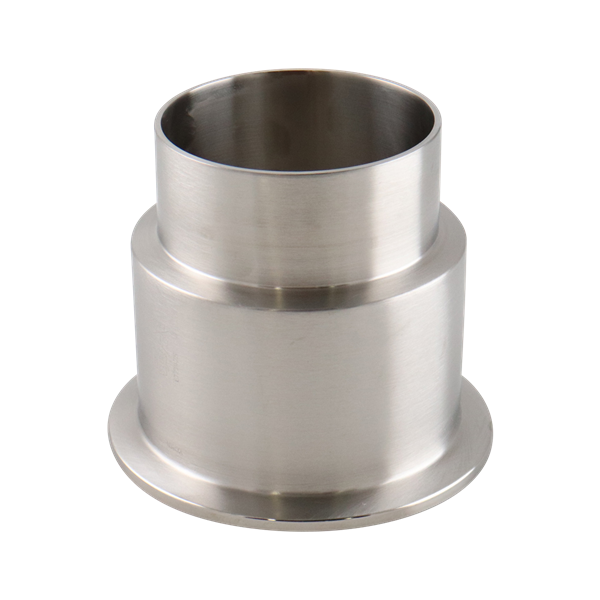 Concentric reducer, 3x2.5 tri-clamp x butt weld, 316L, 3.125" OAL, 20Ra ID, 32Ra OD, SF1 BPE