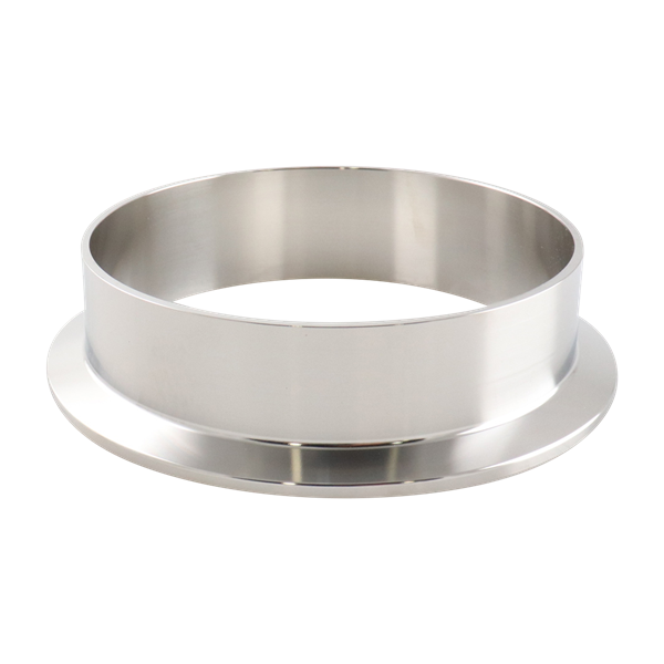 ferrule, 4-inch Tri-Clamp, made from 316L stainless steel, with 1.125-inch overall length, 20RA interior and 32RA exterior surface finish, SF1 BPE compliant
