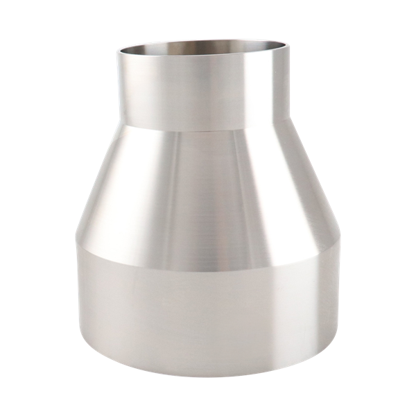 Concentric Reducer, 4-inch x 2.5-inch, Butt Weld connection, made of 316L stainless steel, 4.25 inches long, 20RA internal surface finish, 32RA external finish, SF1 BPE compliant.