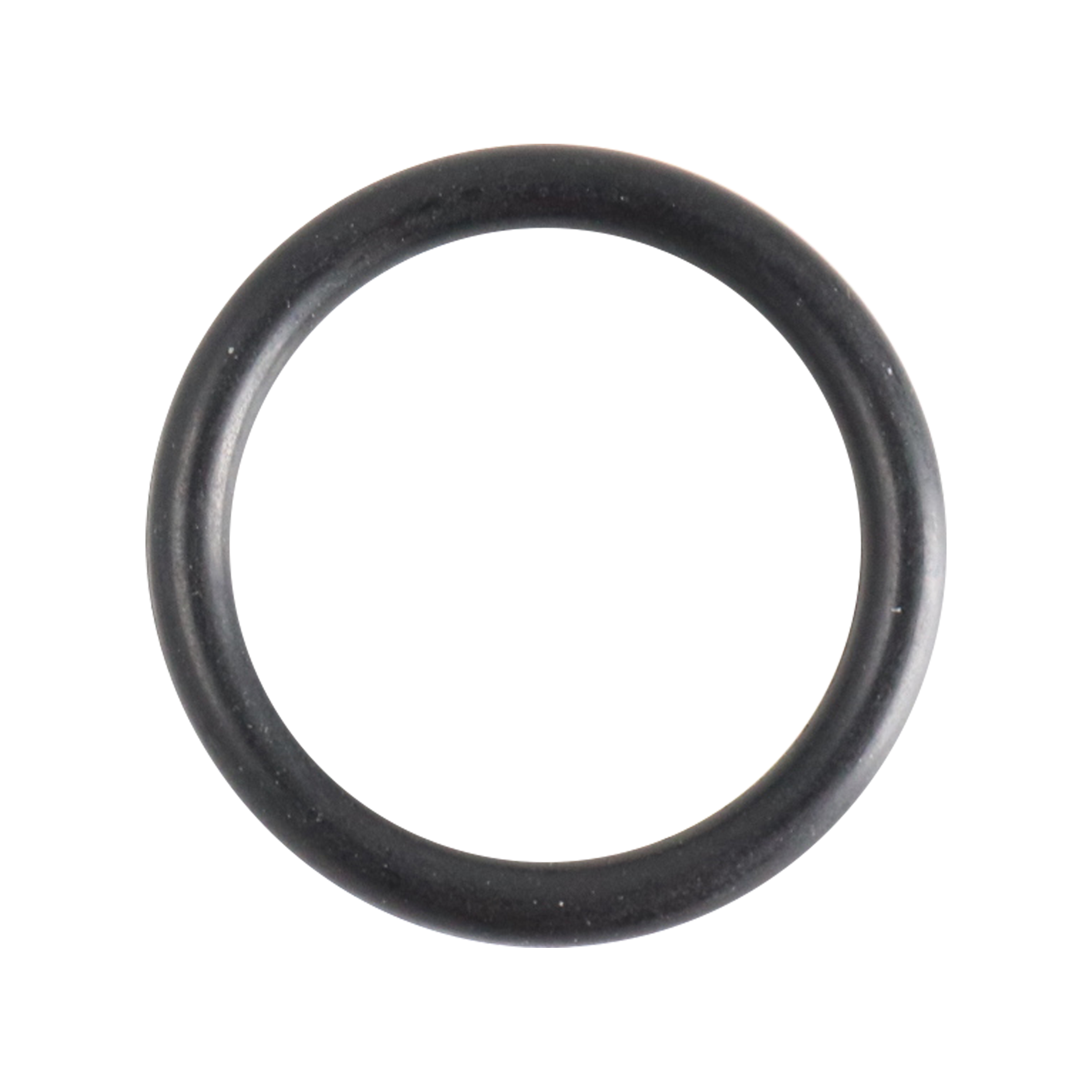 O-ring, size #214, made of black Buna material.